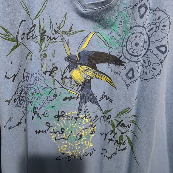 Liz & Me Light Blue Graphic Tee - Picture 7 of 7